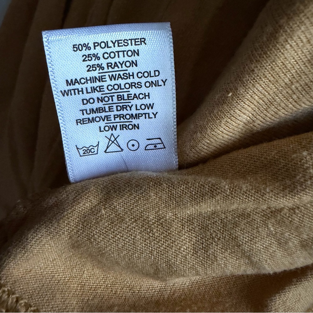 American Giant Mustard Lightweight Full ZipHoodie - Picture 4 of 4